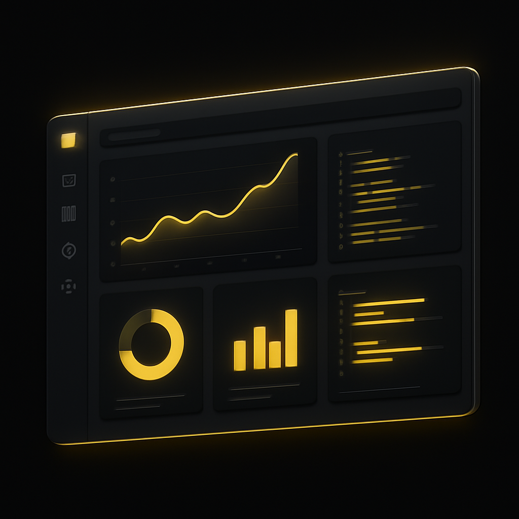 Custom analytics dashboard built by Tintosoft