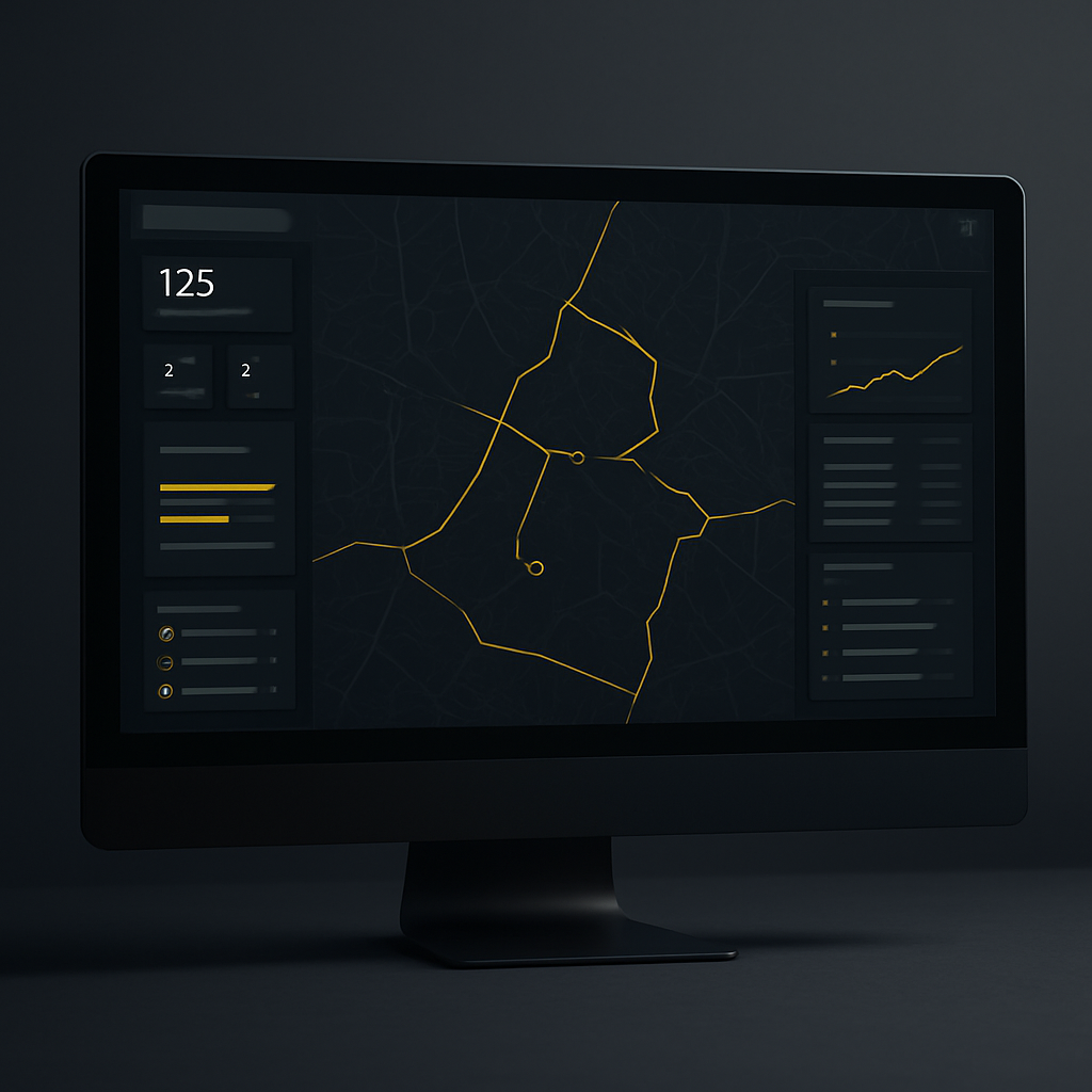 RutaViva fleet tracking dashboard